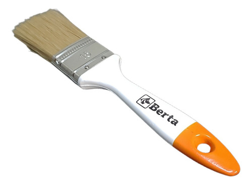 Pincel Cerda Sintética Blanca Nº15 - 3,8cm Línea Profesional Cerdas Beige