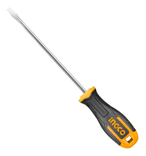 Desarmador Plano Comfort Grip Estándar Ingco 5.5 X 100 Mm