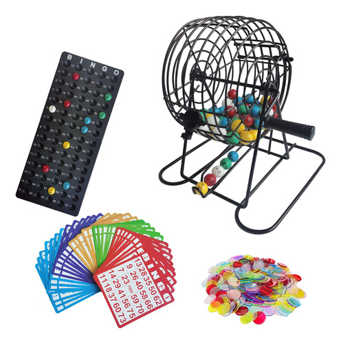 Seetooogames Juego De Bingo De Lujo, Jaula De Metal De 6 Pul