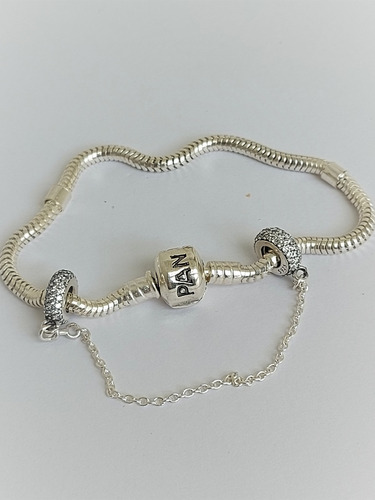 Dije Traba De Seguridad Para Pulseras Pandora Plata 925