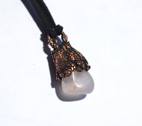 Imagen 2 de 5 de Collar Cuarzo Rosa, Amuleto De Amor, Autoestima Y Pasion