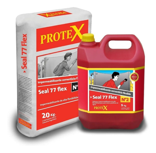 Impermeabilizante Cementicio Flexible Protex Seal 77 Flex 25