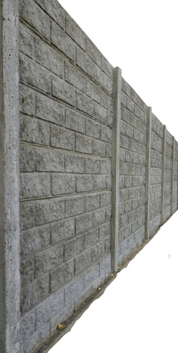 Cerco Premoldeado Símil Bloque Muro Tapial Hormigón Beige