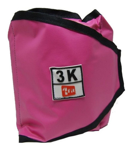 Kit Colchonete Rosa+caneleira 3kg + Par Halter Sextavado 3kg Cor Rosa
