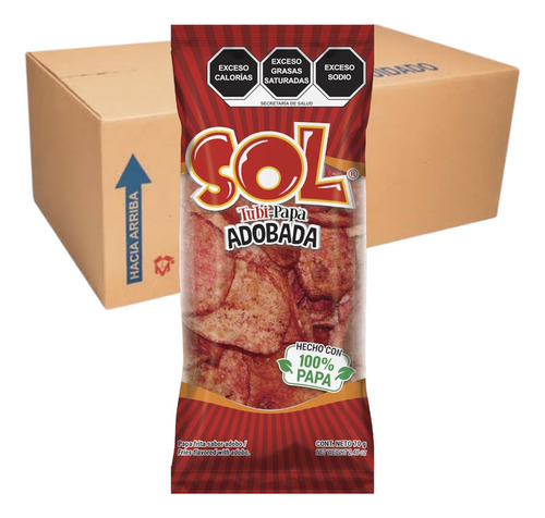 Papas Chipotle 40 Pz 100 G C/u Sol Turbi Papa Caja