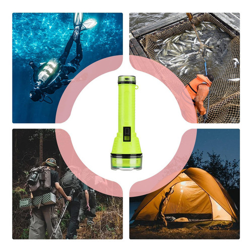 * Luz De Buceo Linterna De Buceo Recargable Linterna