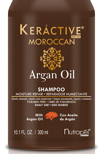 Nutrapel Keractive Moroccan Argan Oil Shampoo 300ml