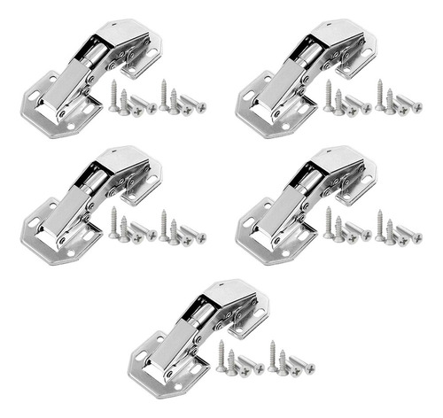 5x Bisagras De Gabinete Bisagras Ocultas 10,3 Cm X 4,4 Cm