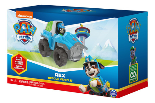 Vehículo De Juguete Paw Patrol Rexs Dinosaur Con Figura De A