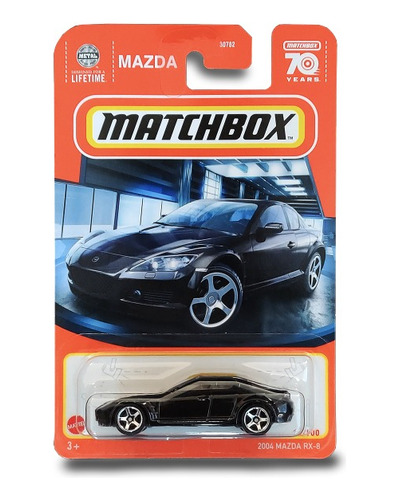 Matchbox 2004 Mazda Rx-8 Negro Primera Edicion 49/100