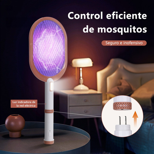 Raqueta Eléctrica Matamoscas Y Mosquitos Matamoscas Mv15-b Auzl