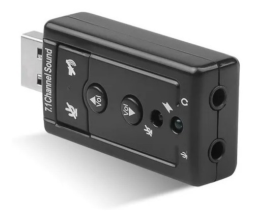 Tarjeta De Sonido Usb 2.0 7.1 Laptop Computadoras Cod 2405
