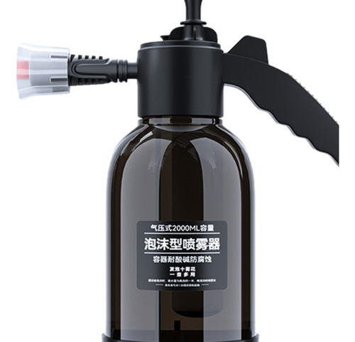 Pulverizador De Bomba De Espuma Automática De 2,0 L, Negro