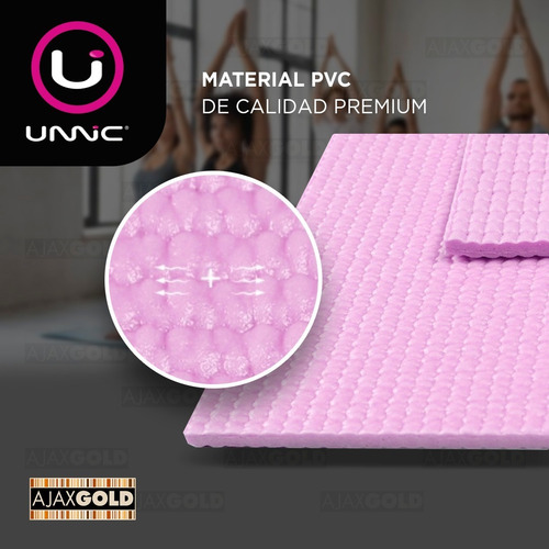 Imagen 4 de 7 de Yoga Mat Colchoneta Pilates Fitness Gym 6mm Pvc + Bolso