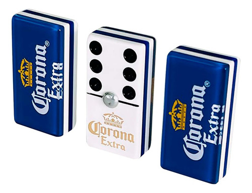Domino Corona Fondo Azul + Cubilete + Baraja Corona Poker