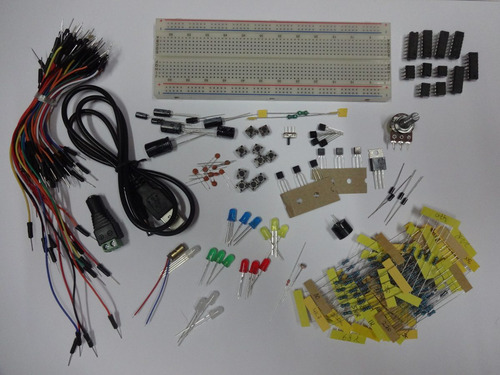 Kit De Electrónica - Protoboard, Leds, Circuitos Integrados