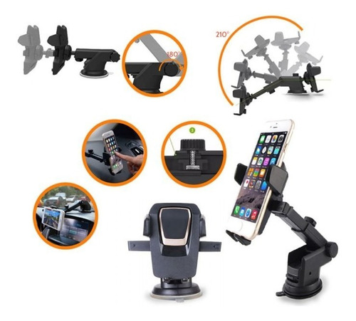 Imagen 2 de 6 de Archy Holder Base Soporte Porta Celular 360º Carro Auto Univ