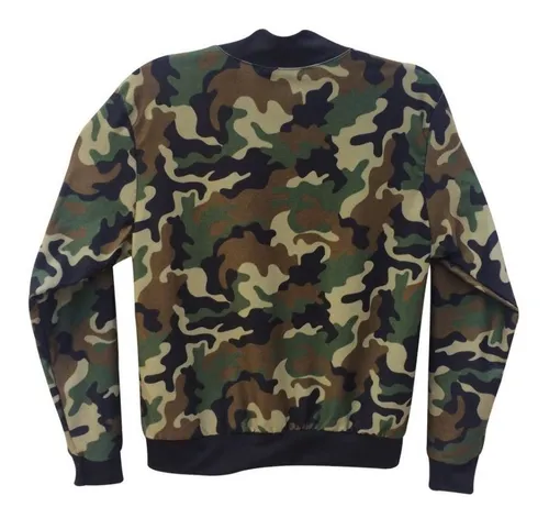 Jaqueta bomber sales feminina camuflada