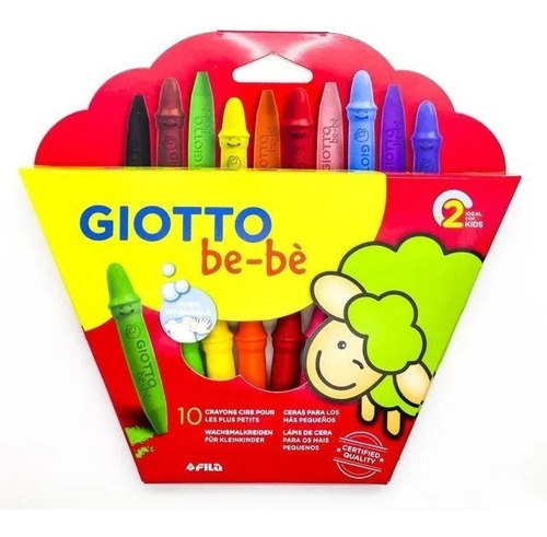 Crayones Giotto Bebe X10 Lavables - Libreria Jr