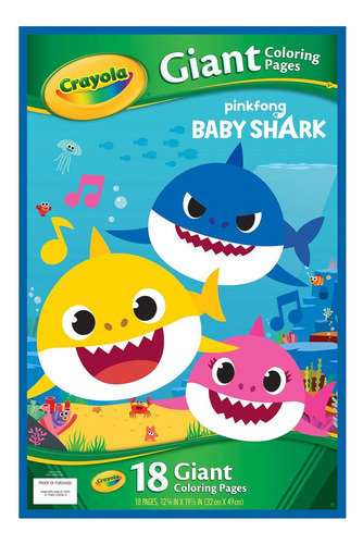 Páginas Gigantes Para Colorear Baby Shark - Crayola