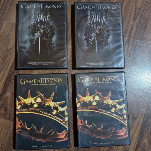 Game Of Thrones Dvd Original Temp 1 Y 2 Juego De Tronos (Usado)