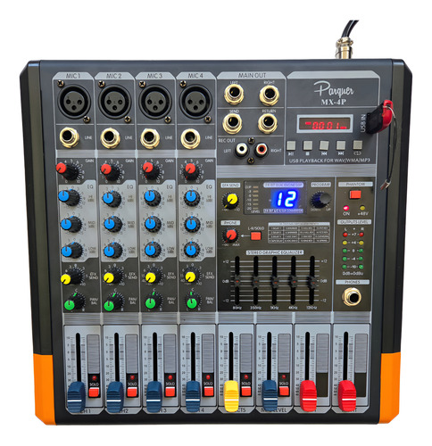 Parquer Mx-4p Consola De Sonido 4 Canales (Usado)