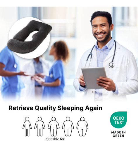 Almohada De Embarazo 57 Cuerpo Completo Con Funda Lavable