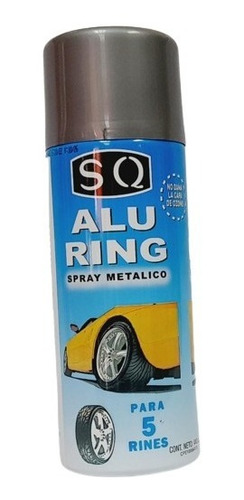 Spray Alu Ring Sq 440cm3 Pintura Para 5 Rines Spray Metalico