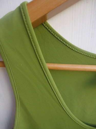Musculosa Zara-verde Oliva-jersey Impecable! Talle M
