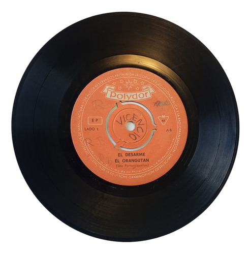 Vinilo Single De Los Portorriqueños - El Orangutan ( E151 (Usado)