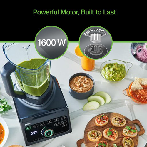 Braun Jb9040bk Triforce Power Blender, Black Color Negro 1600