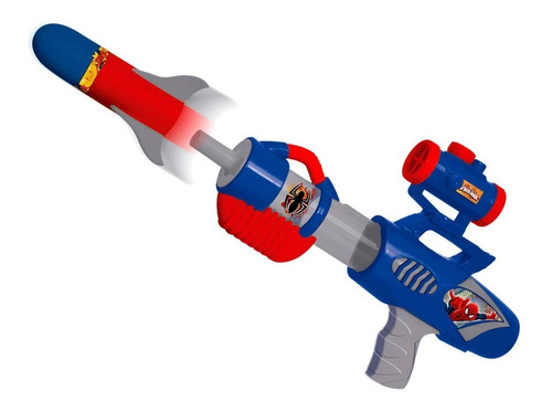 Pistola Lanza Dardos Spiderman Super Bazooka Ditoys Original