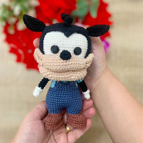 Bafo De Onça Amigurumi Boneco Turma Do Mickey Mouse