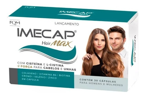 Imagem 1 de 3 de Imecap Hair Max Cx 30 Capsulas