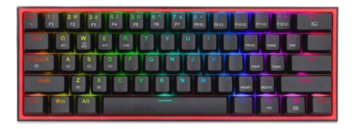 Teclado Redragon Fizz Pro K616 Negro Wired Wireless Sw Red