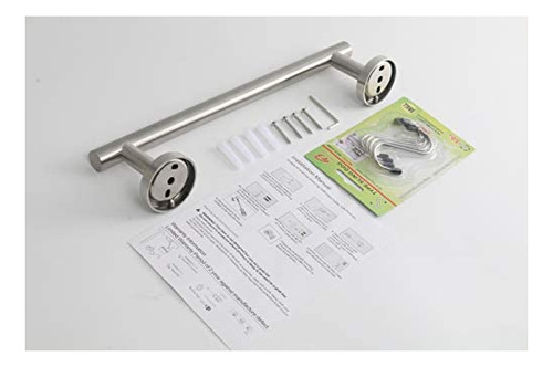 Toallero De Baño Tocten 12 Pul Níquel Cepillado1