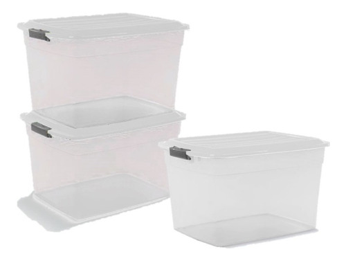 Cajas Plastica Organizadora Colbox 42 Lts. Colombraro 3 Unid