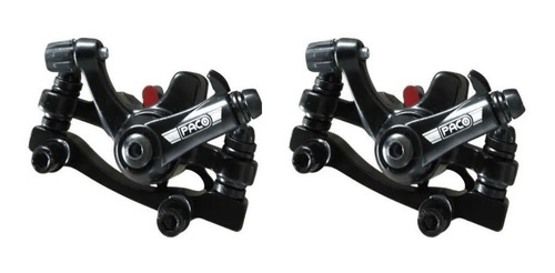 Kit Freio A Disco Bike Completo Rosca Gts Mecanico Preto