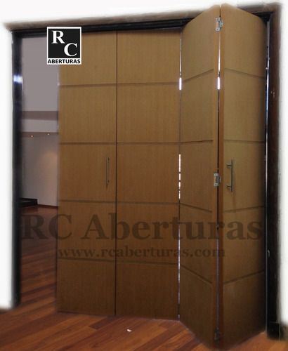 Imagen 6 de 9 de Puerta Plegable En Madera - Rc!!! Cubre Hasta 82 X 214 Alto