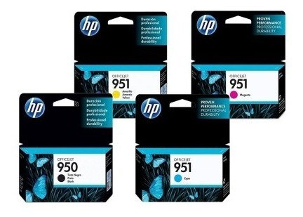 Combo Cartuchos Hp 950 Negro Y 951 Colores Originales 