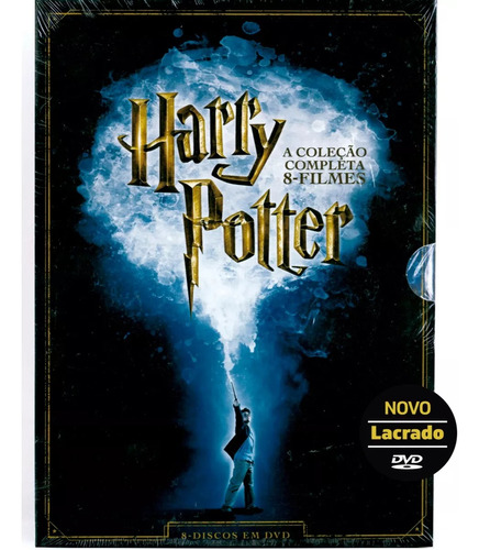 Box Dvd Harry Potter Lacrado Original Coleçao 8 Discos