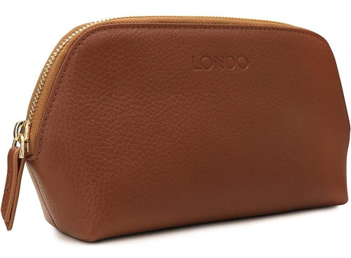 Londo Genuine Leather Makeup Bag Cosmetic Pouch Travel Organ