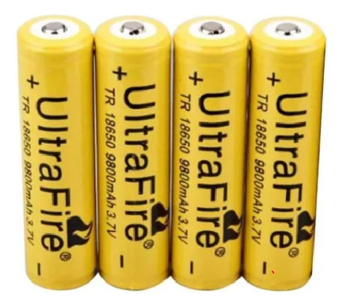 Batería De Litio Recargable 18650 Ultrafire 3.7v 9800mah X4u