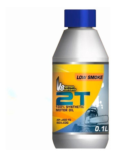 Aceite 100% Sintético Para Motor 2 Tiempos - V8 German Lub