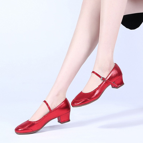 Zapatos De Baile Elegantes De Tacón Medio Para Mujer