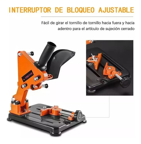 Suporte De Rebarbadora Angular De 4 1/2 A 5 Polegadas