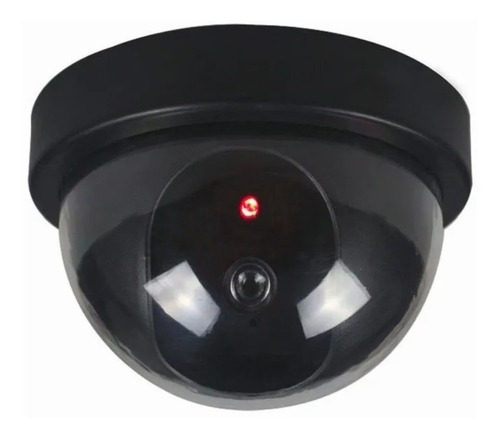 Camara De Seguridad Falsa Tipo Domo C/ Luz Led Simula Real ®