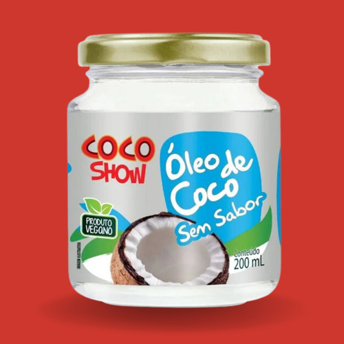 Kit C2 Óleo De Coco Sem Sabor 200ml Coco Show