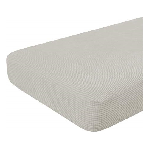 Funda Para Sofá Elásticas Reversibles Color Blanco Crema