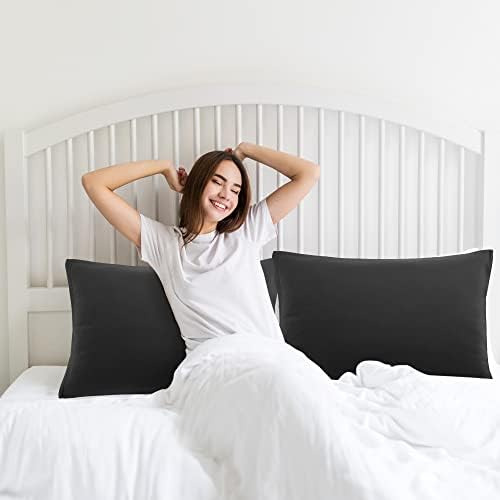 Uxcell Juego De 2 Fundas De Almohada De Microfibra Suave Ser
